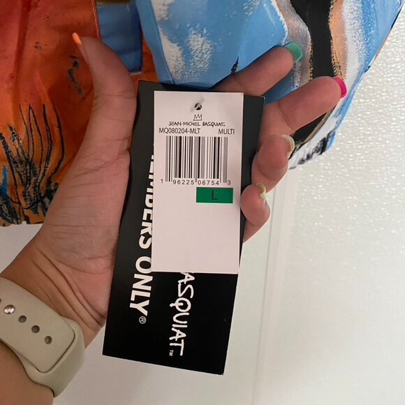 Members Only x Basquiat Artesta Windbreaker Light Jacket Size XL - Picture 3 of 7